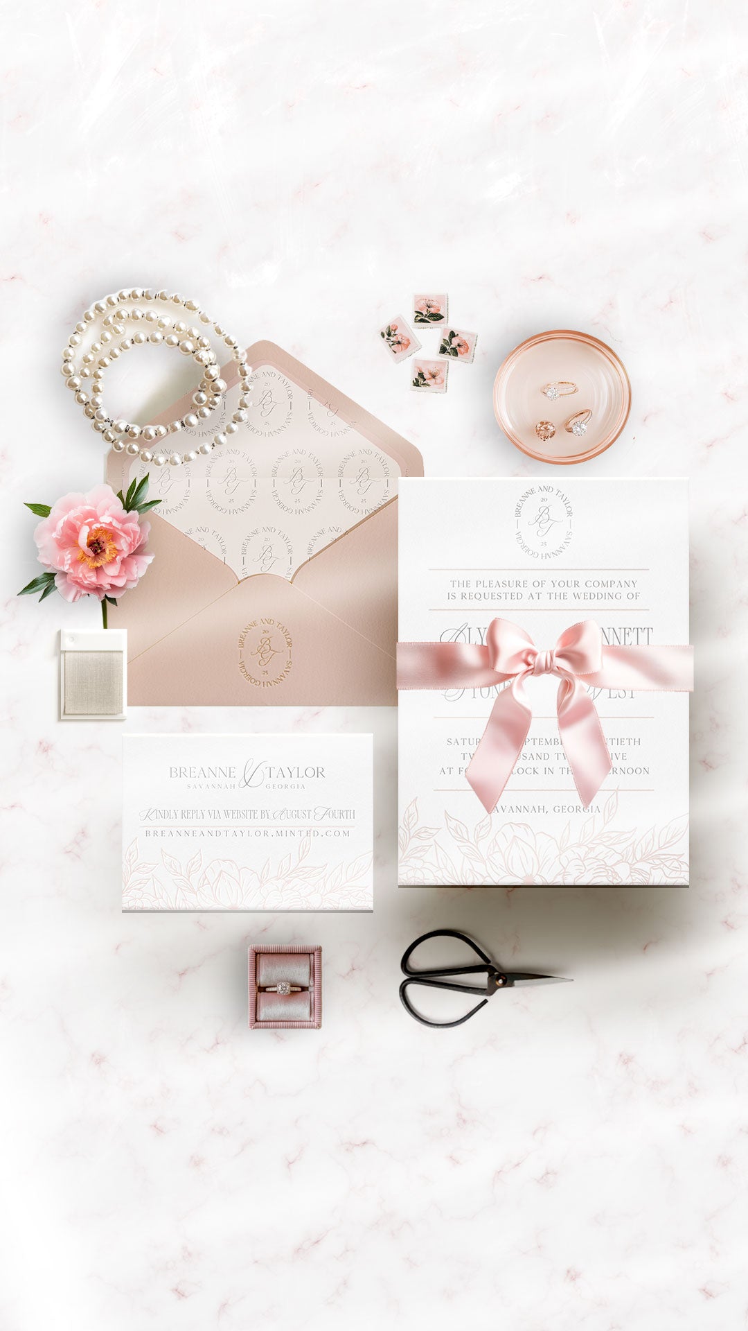 Wedding Invitation + Brand | Breanne
