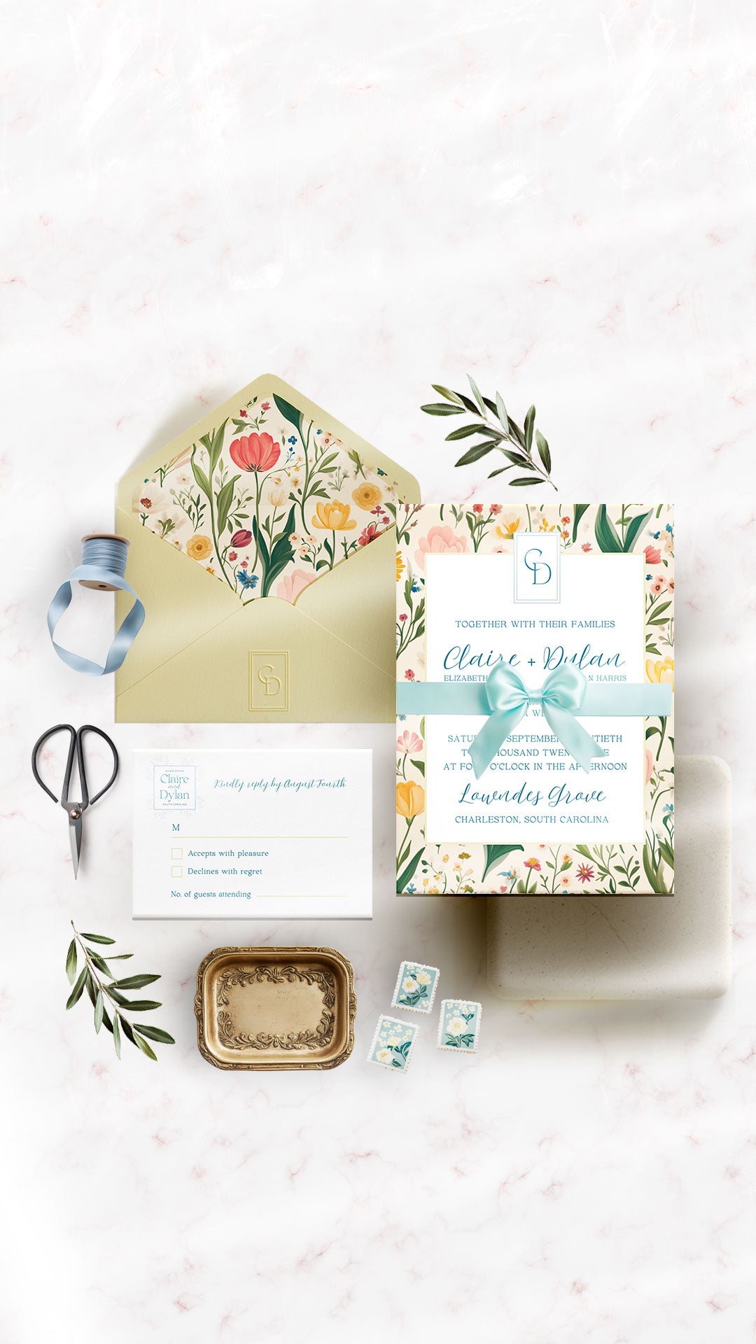 Wedding Invitation + Brand | Claire