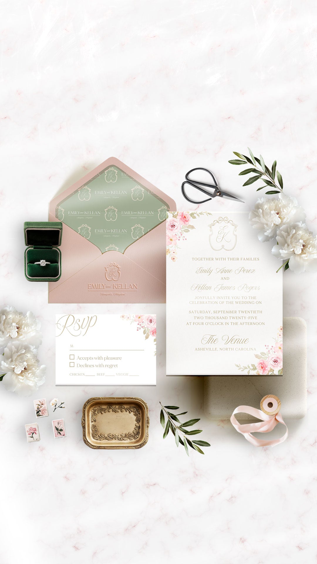 Wedding Invitation + Brand | Emily