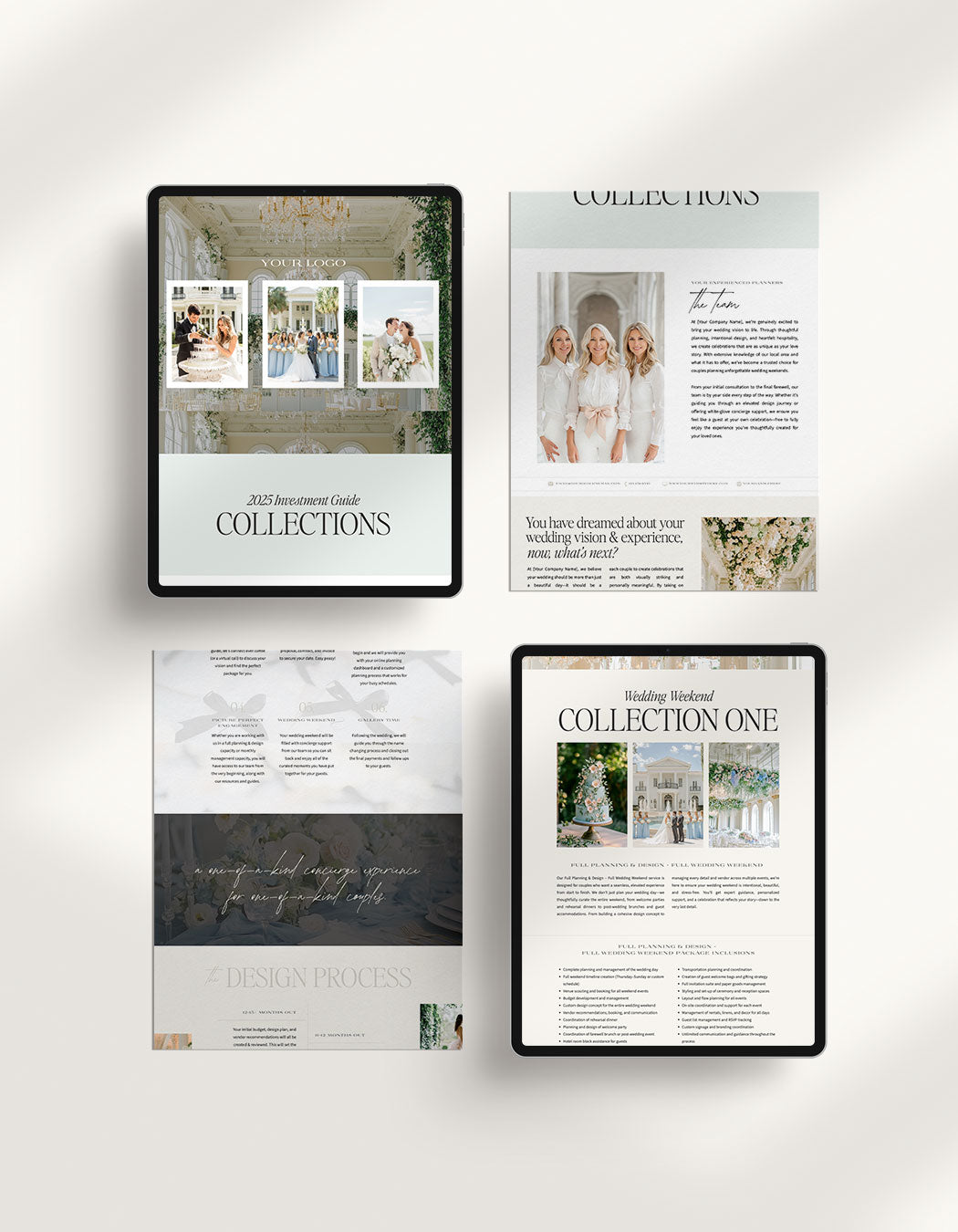 Showit Investment Guide Template for Planners