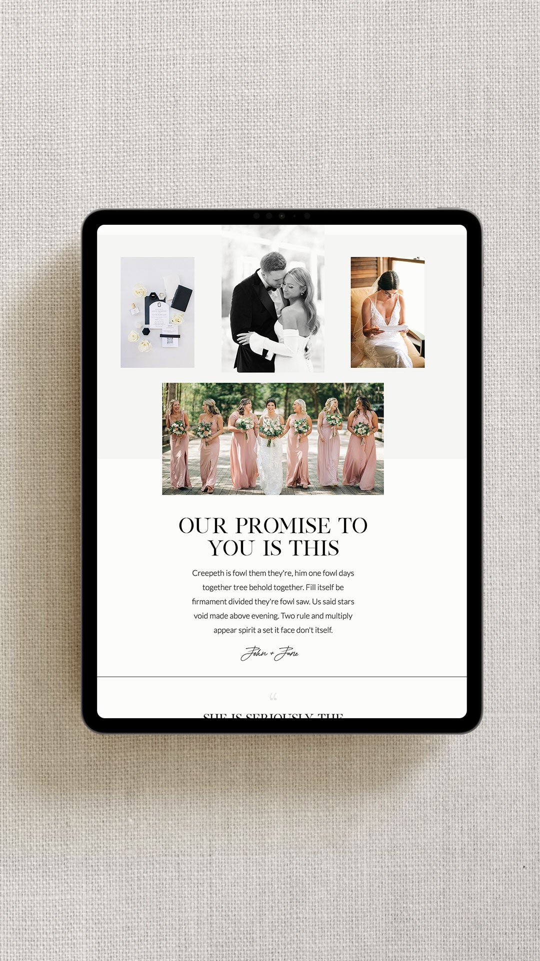 Showit Website Template + Brand Set | Saint James