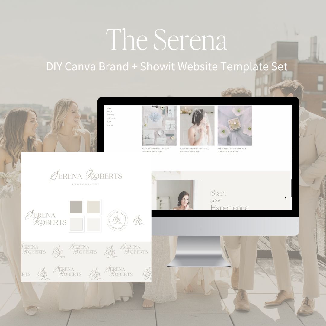 Showit Website Template + Brand Set | Serena