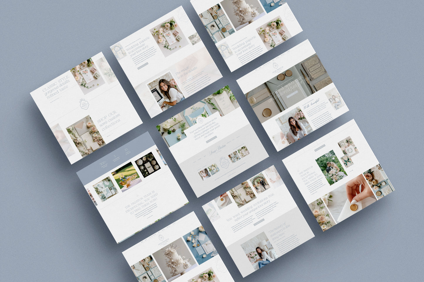 Showit Website Template + Brand Set | Dear Preston