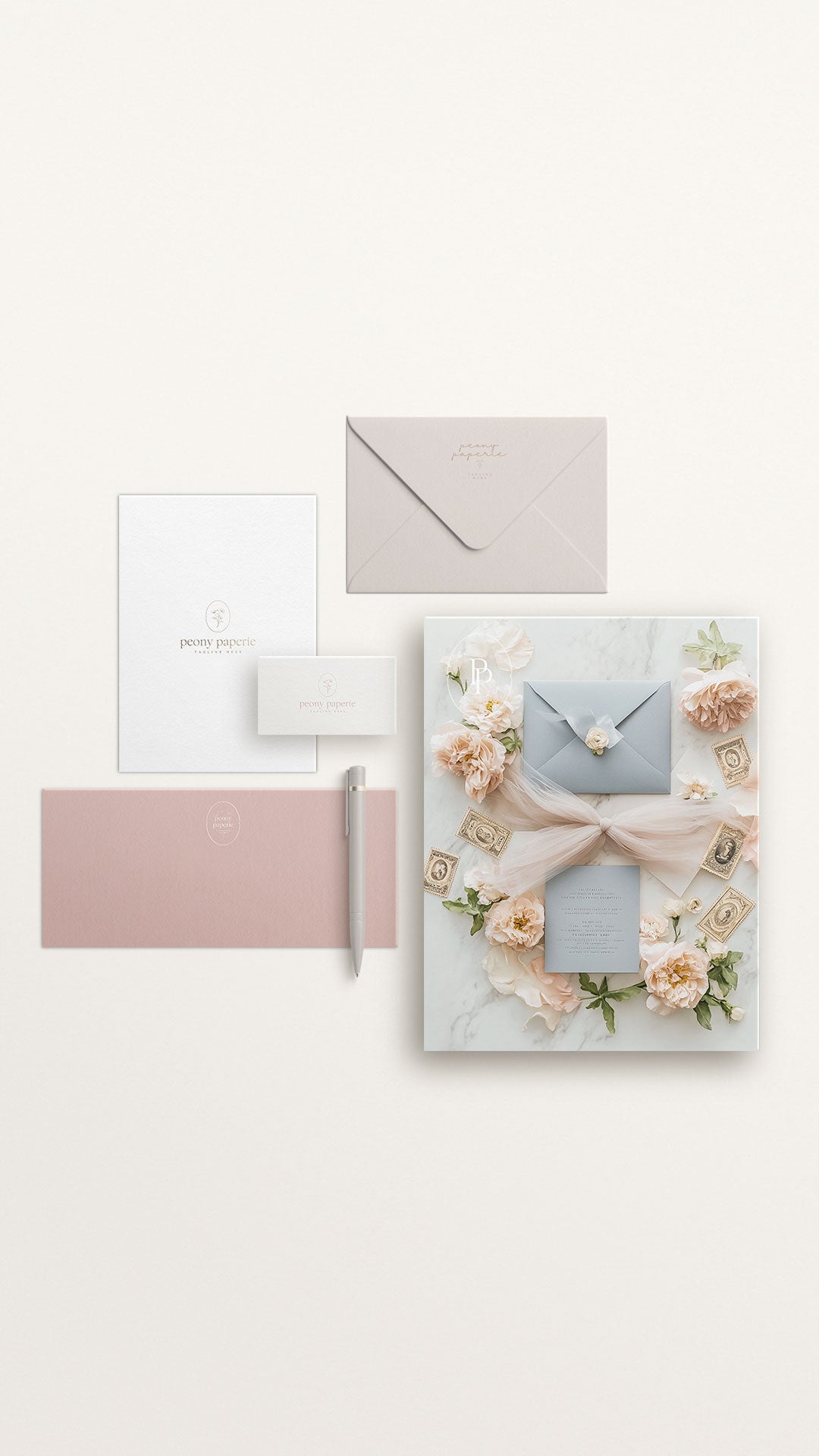 Showit Website Template + Brand Set | Peony Paperie