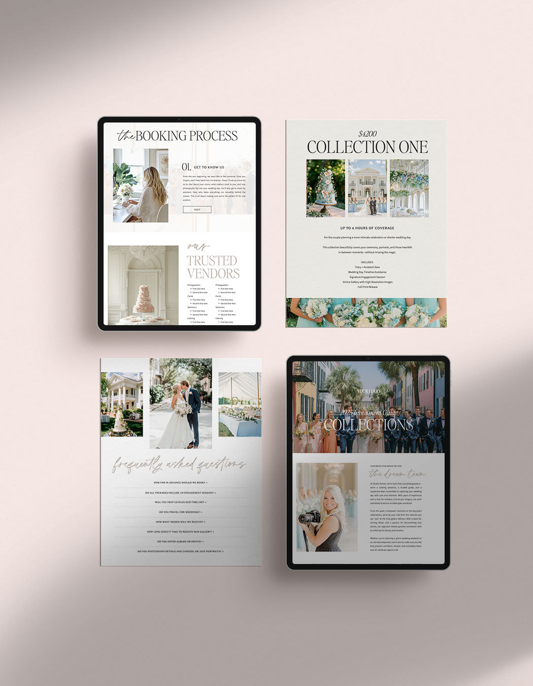 Showit Investment Guide Template Photographers