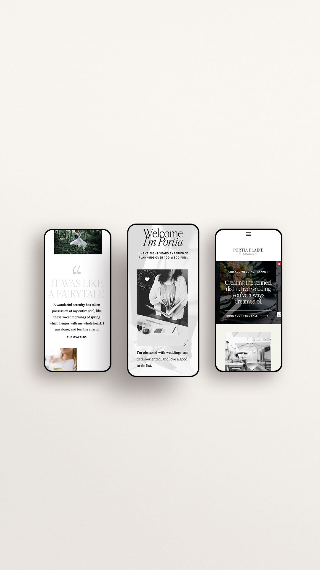 Showit Website Template + Brand Set | Portia