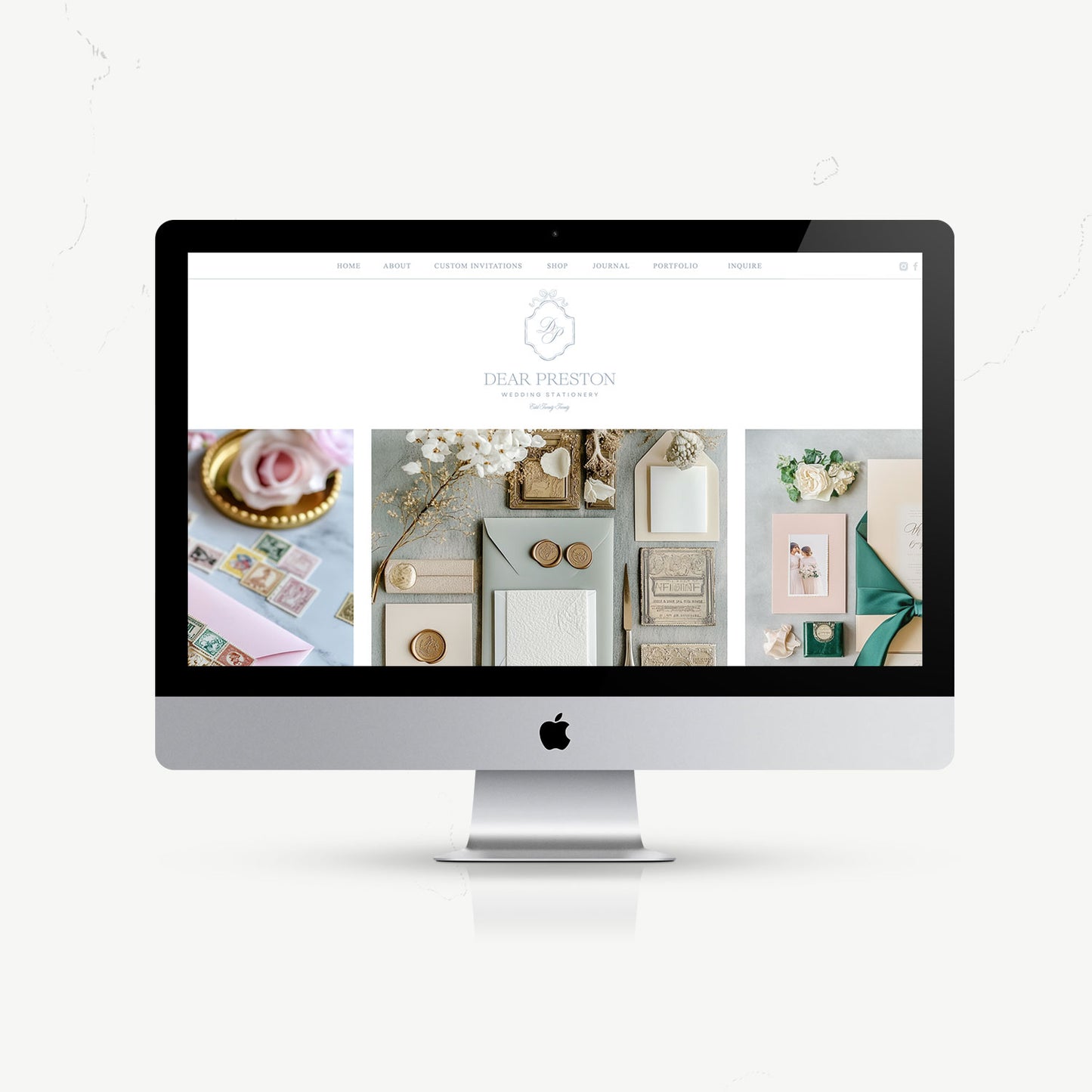 Showit Website Template + Brand Set | Dear Preston