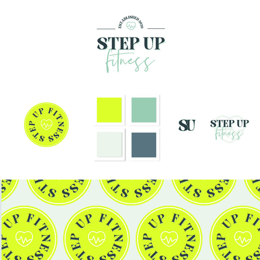 Showit Website Template + Brand Set | Step Up Fitness