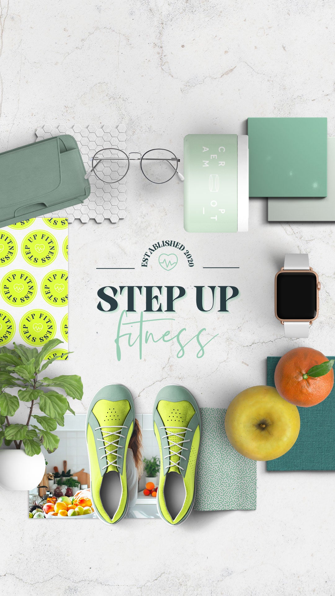 Showit Website Template + Brand Set | Step Up Fitness