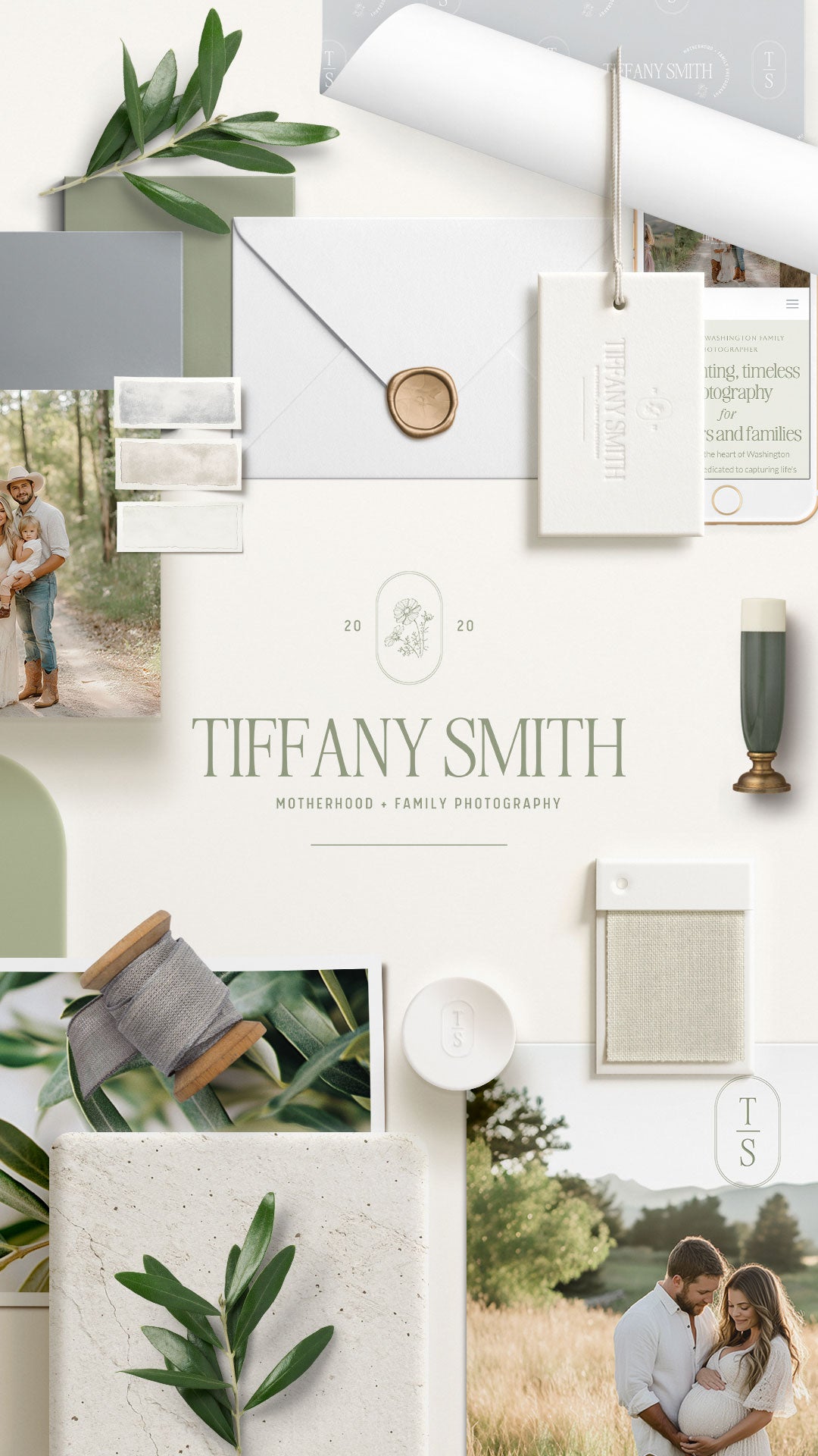 Showit Website Template + Brand Set | Tiffany