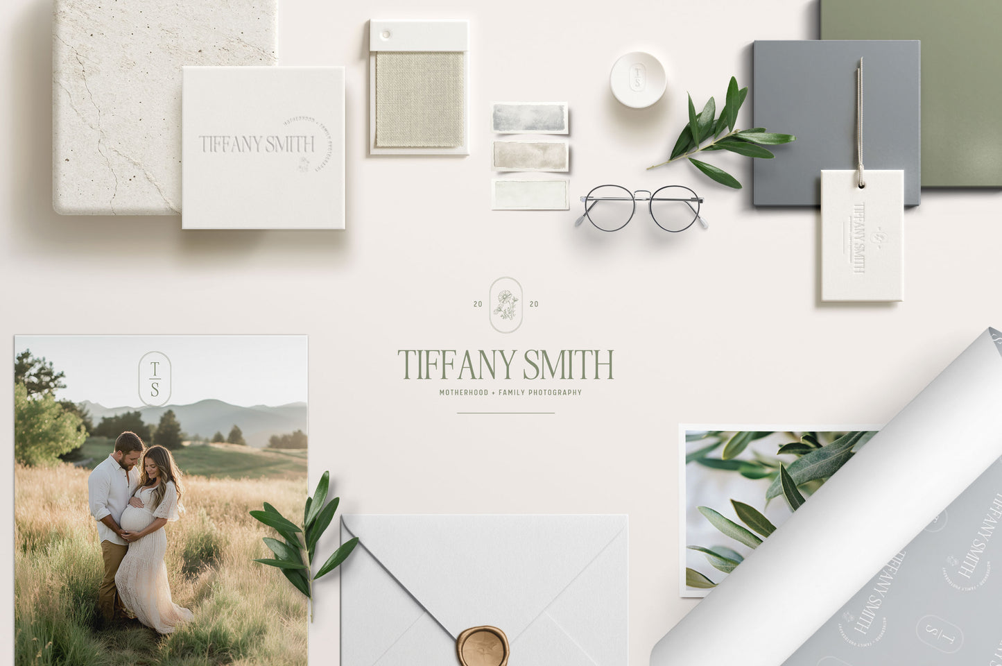 Showit Website Template + Brand Set | Tiffany