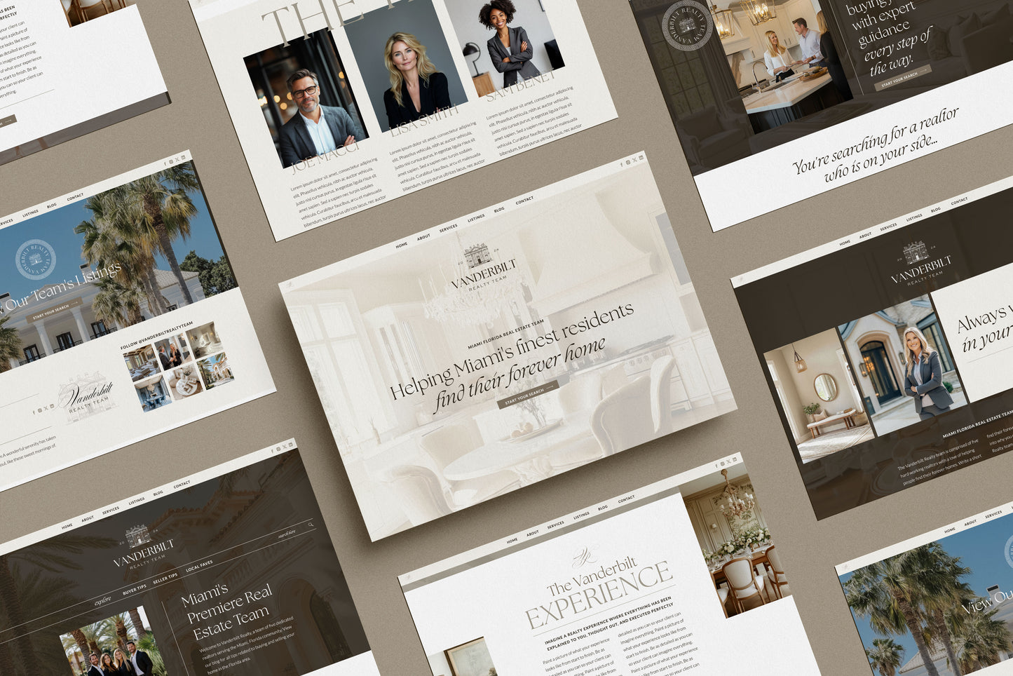 Showit Website Template + Brand Set | Vanderbilt